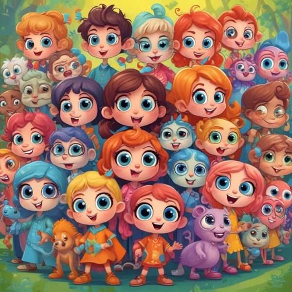 Characters created with Artbreeder