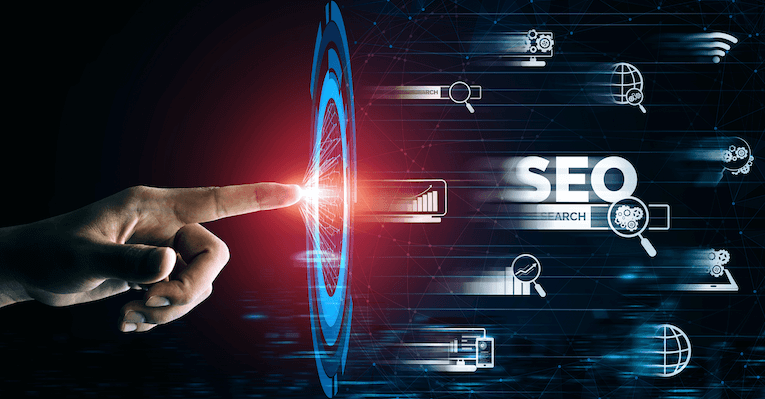 Person performing a search, illustrating SEO impact