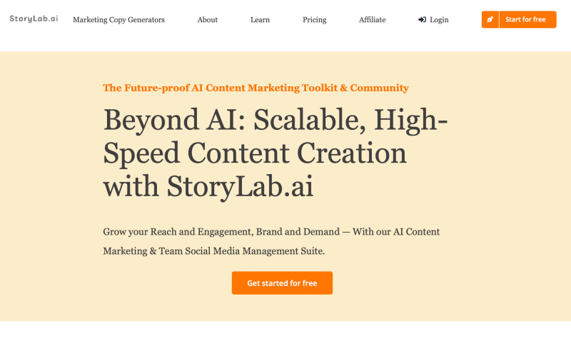 StoryLab.AI is an AI tool for fiction plot and character ideas.