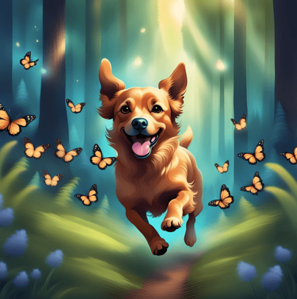 Canva AI image generation of dog.
