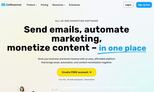 Get email marketing and automation.