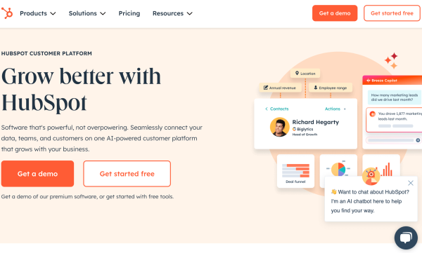 Hubspot CRM platform and so much more.