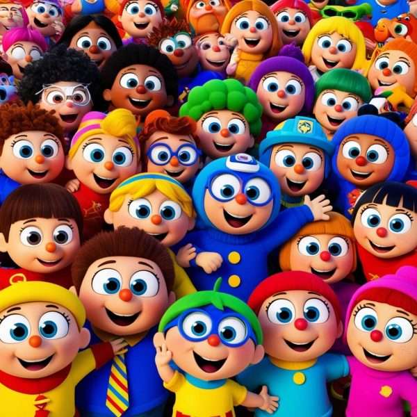Cartoon characters using Leonardo AI.
