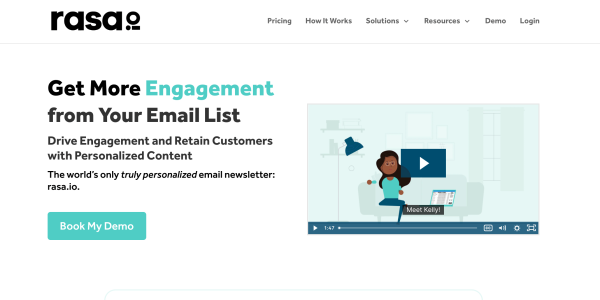Rasa io creating email lists for customer engagement.