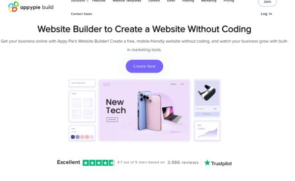 Appypie website builder.