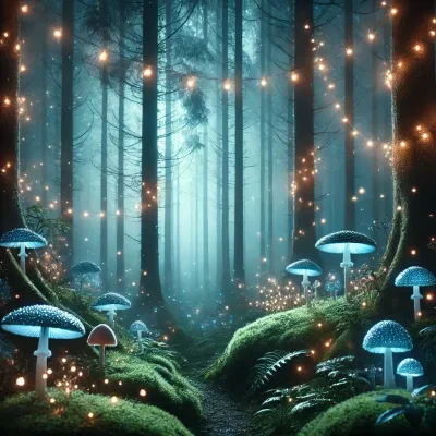 Dalle's mystical forest based on AI prompt.