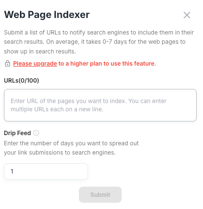 Junia AI web page indexer.
