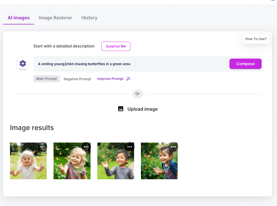 Junia AI image generator and restorer.