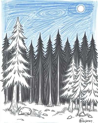 Vague prompt for forest using ImagineArt.