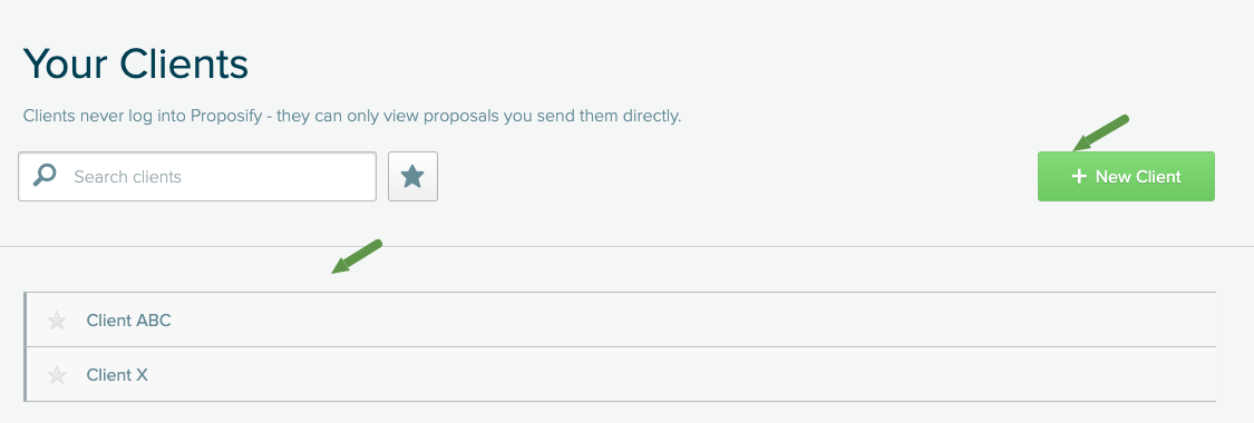 Adding new clients including CRM integration.