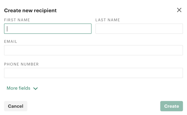 Invite individuals to sign on PandaDoc.